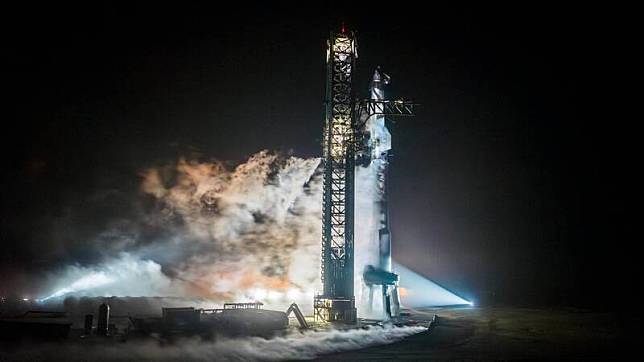 美國太空探索科技公司(SpaceX)新一代太空飛行器「星艦」將進行第3次試射。(圖擷自「SpaceX」X平台)