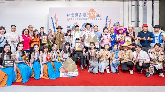 桃園市長張善政出席粽愛飄香慶端午多元文化市集，盼打造桃園成為新住民第二個家。（桃園市新聞處提供）