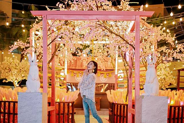 林口店夜間櫻花白兔神社（圖/MITSUI OUTLET PARK）