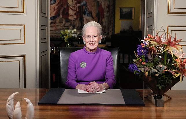 丹麥女王瑪格麗特二世在新年前夕宣布，將在登基52年當天退位。（路透社）