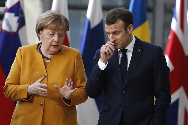 Chinese President Xi Jinping sought to reassure his German and French counterparts, Angela Merkel and Emmanuel Macron in separate phone calls on Wednesday. Photo: AP