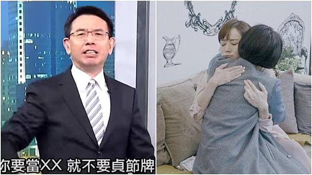 侯佩岑母女近日公開再談林月雲小三黑歷史引爆眾怒，讓劉寶傑（左）也忍不住痛批。（翻攝自關鍵時刻YouTube頻道、微博）