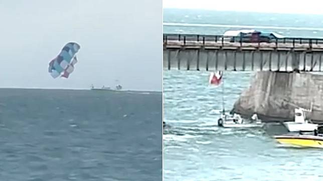 滑翔傘失控狂飛，3人最後撞上橋墩釀1死2傷。（圖／翻攝自《邁阿密先驅報》官網）