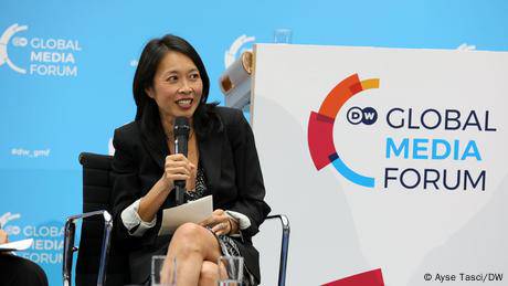 自由亞洲電台台長方貝去年在DW全球媒體論壇