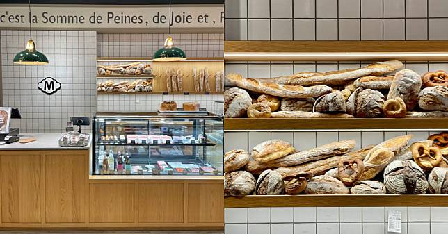 【桃園人帶路】桃園最美歐式麵包店「M Pain」！簡約都會店裝太時髦，法國長棍口味多達五種！