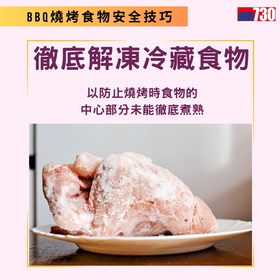 BBQ燒烤健康及食物安全技巧（am730製圖）