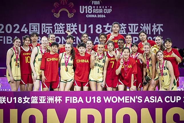 U18女籃亞洲盃，澳洲金牌、中國銀牌。（大會提供）