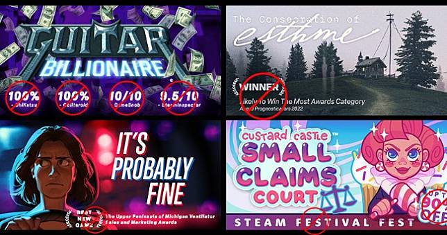 Steam商店宣傳圖「禁放獎項標誌與評分」新規，不可貼滿10/10了