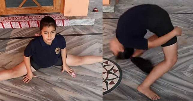 破世界紀錄！印度女童1分鐘21次　超高難度「蛇行瑜珈」
