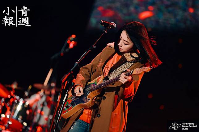 2023年11月陳綺貞在廣州草莓音樂節演出。（圖片／摩登天空 ）