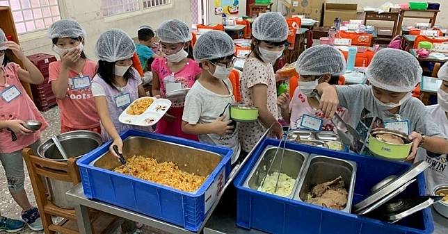 校園營養午餐示意圖，非本文事件學校（圖片來源／新竹市政府）