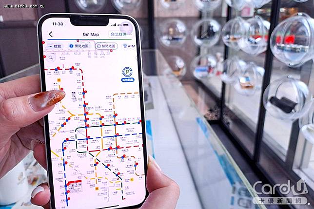 「Go!Map」增添新功能「累點地圖」讓乘客按圖索驥(圖/台北捷運公司　提供)