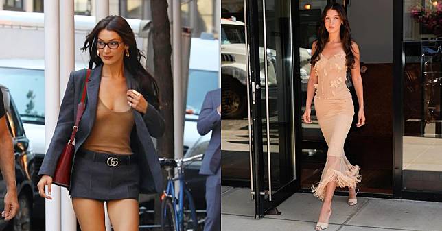 Bella Hadid 甩萊姆病華麗回歸！全身Gucci穿出性感「辦公室女郎」風格，YSL、Dior兩套古董禮服甚至比Met Gala更精彩？