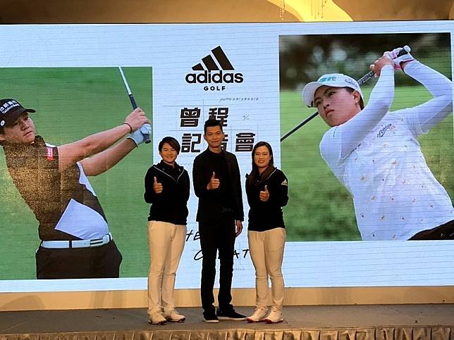 adidas Golf在今天宣布與曾雅妮和程思嘉合作。記者劉肇育／攝影