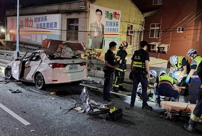 BMW轎車駕駛毒駕車禍，造成2死2傷悲劇。圖／翻攝畫面
