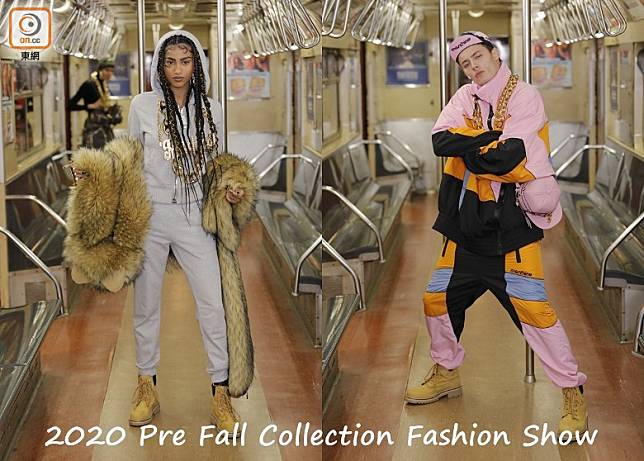 Moschino在交通博物館內的地鐵車廂舉行2020 Pre Fall系列Fashion Show，幾何亂真，成為時裝界熱話。（互聯網）