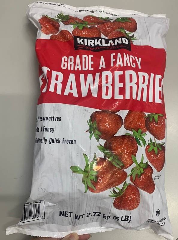 好市多銷售的科克蘭冷凍草莓被驗出A肝陽性反應。高雄市衛生局今天(31日)宣布，對該業者處以新台幣450萬元的罰款。 圖：食藥署/提供