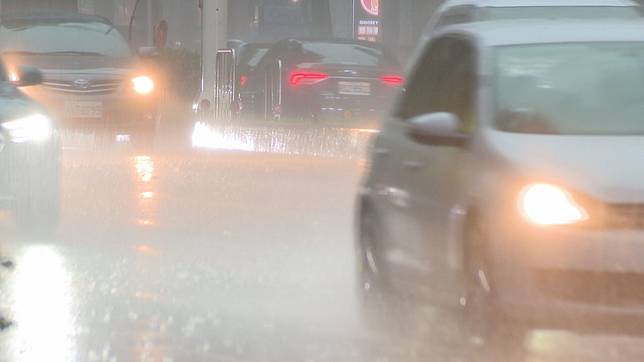 山陀兒颱風已減弱成熱帶性低氣壓，不過北部仍有較大雨勢。（資料照）