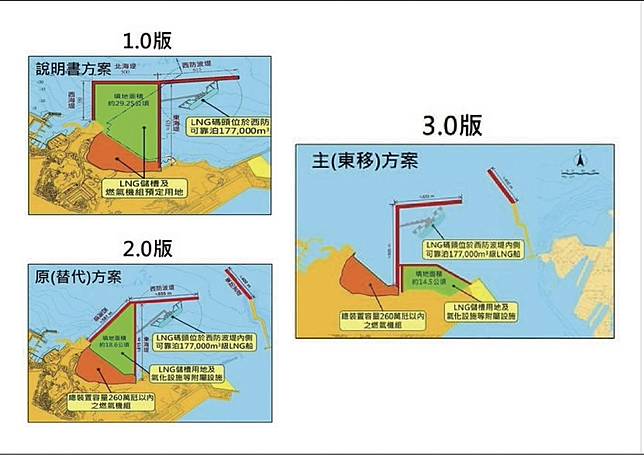 基隆協和電廠四接計畫，外界質疑3.0版計畫區域和先前已完全不同。（圖：國民黨立院黨團）