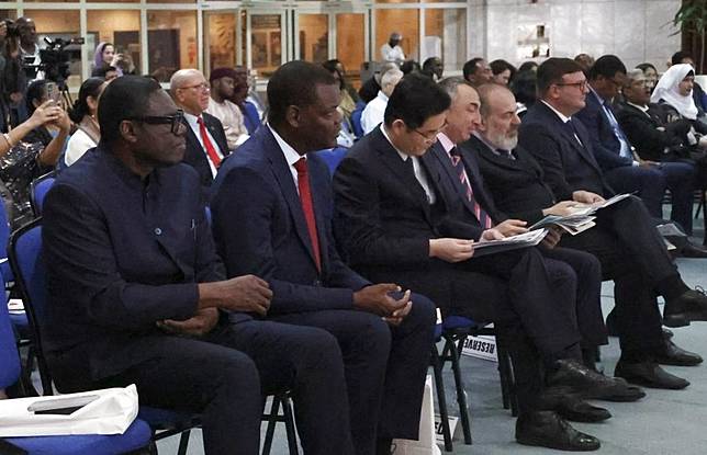 Guests attend a celebration observing International Mother Language Day at the United Nations Conference Center in Addis Ababa, Ethiopia, Feb. 20, 2025. (Xinhua/Habtamu Worku)