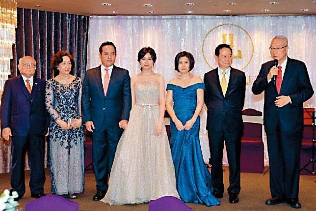 陳冠翰娶吳敦義外甥女，雙方1月8日已先在台北舉行文定之喜。（翻攝台灣工商企業聯合會）