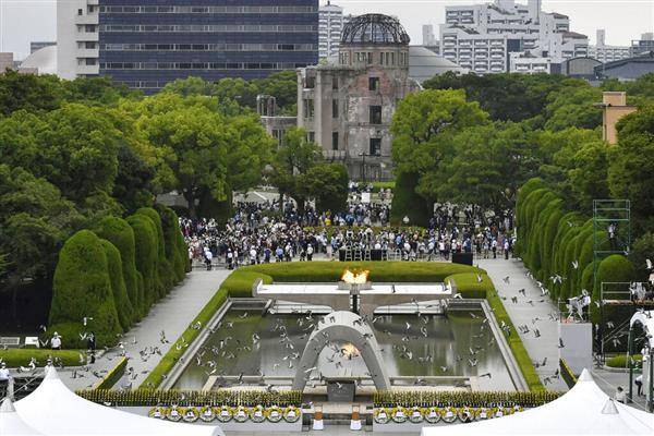 廣島6日舉行原爆77週年紀念和平儀式。美聯社