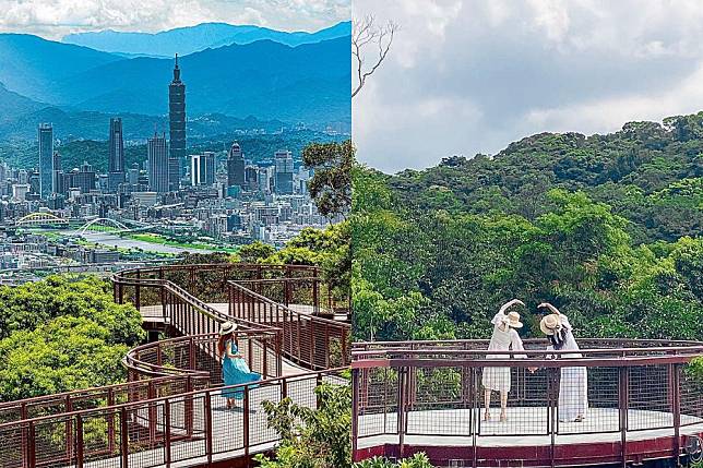 碧山露營場擁有 S 型空中廊道，可遠眺台北 101。（Instagram@molly888666、peilintung授權）