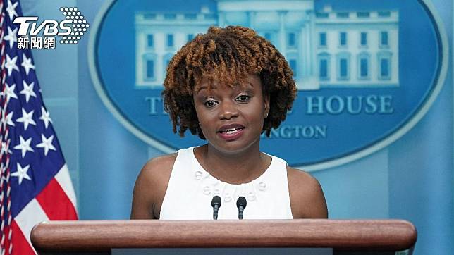 副發言人尚皮埃爾（Karine Jean-Pierre）獲晉升為白宮新聞秘書及總統助理。（圖／達志影像路透社）