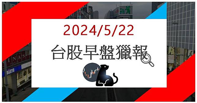 5/22 早盤獵報:AI光通訊族群領漲!佳必琪6197亮燈漲停!