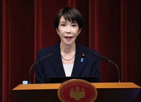 日本首相高市早苗19日正式宣布解散眾議院，國會將提前選舉。（圖／美聯社／達志影像）