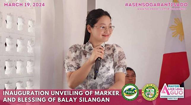 菲律賓女市長郭華萍(Alice Guo)被發現是「假菲律賓人」，指紋還與中國間諜相同。(擷取自Mayor Alice Leal Guo臉書)