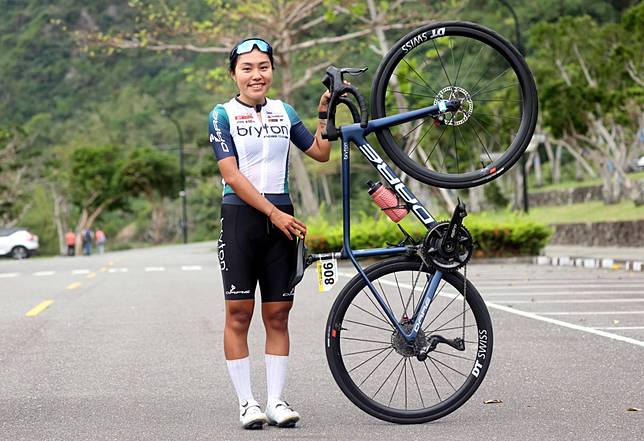 女子組冠軍Bryton Racing Team邱聖芯。林嘉欣／攝影。