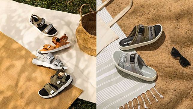 運動品牌New Balance推出全新夏日涼拖鞋系列，不僅能讓雙腳清爽舒適，也能應對各種戶外踏青場合。品牌提供