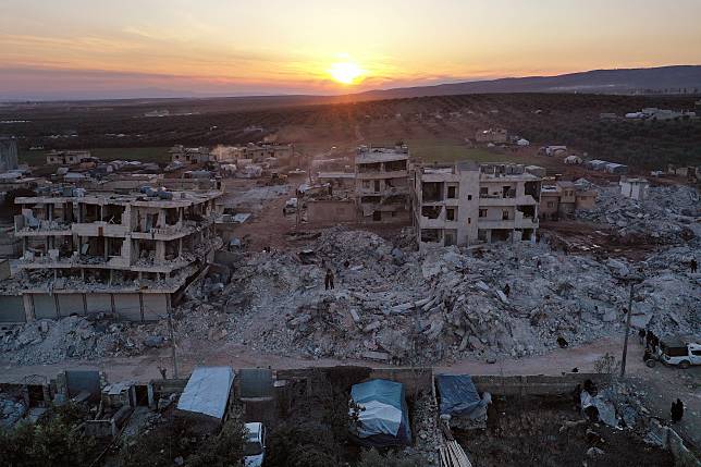 土耳其震後滿目瘡痍。照片來源：AP / 達志影像 