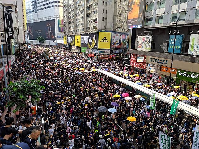 香港反送中行動已經持續2個多月，香港當局及背後的北京當局該如何解決紛爭，各國各界仍高度關注。   圖：翻攝自民間人權陣線臉書