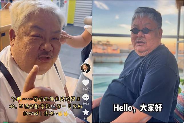 59歲林雪拍片曝近況　滿頭白髮肥但精神
