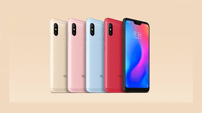 เผยภาพ และสเปค Xiaomi Redmi 6 Pro ครบทุกสีก่อนเปิดตัว