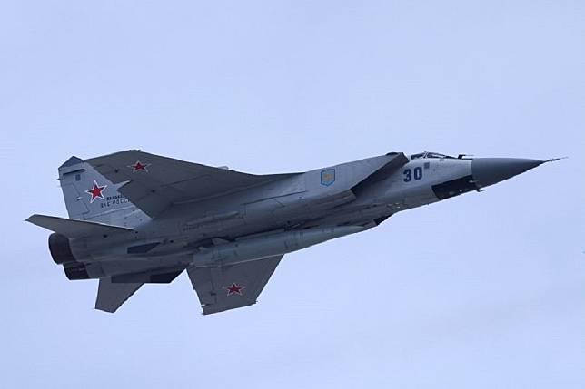 俄國米格31E戰機。（取自推特）