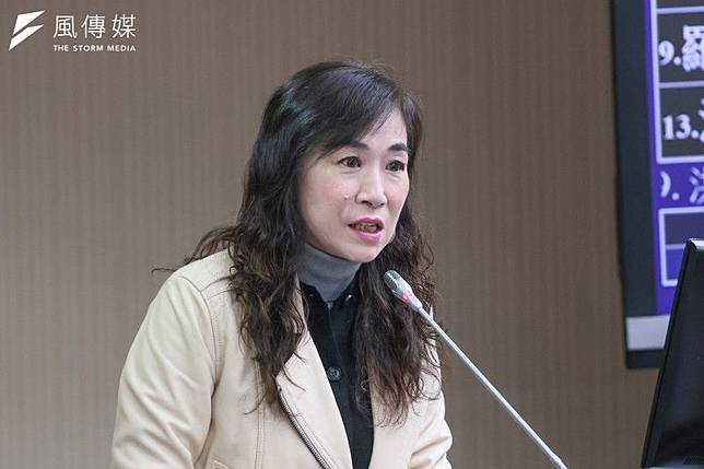 民進黨立委林宜瑾稱，光復節是「台灣人再度被殖民」。（顏麟宇攝）