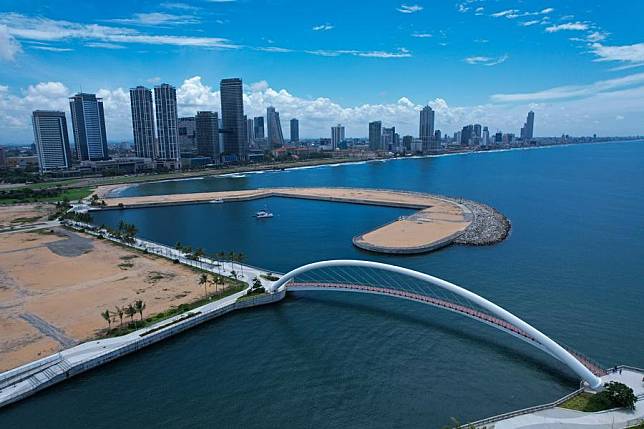 This photo taken on Oct. 26, 2024 shows a view of Port City Colombo, Sri Lanka. (Port City Colombo/Handout via Xinhua)