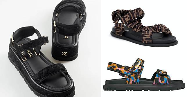 「精品運動涼鞋」推薦Top10，黑色款式最百搭！Fendi、Prada、Balenciaga...Chanel這雙真的太時髦！