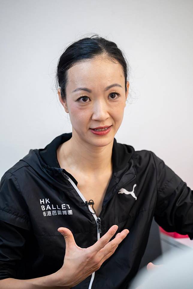 Xuan Cheng, principal dancer of Hong Kong Ballet, receives an interview in Hong Kong, south China, on Oct. 18, 2024. (Xinhua/Zhu Wei)