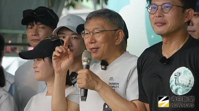 ▲民眾黨創黨主席柯文哲（中）。（圖／記者呂炯昌攝）