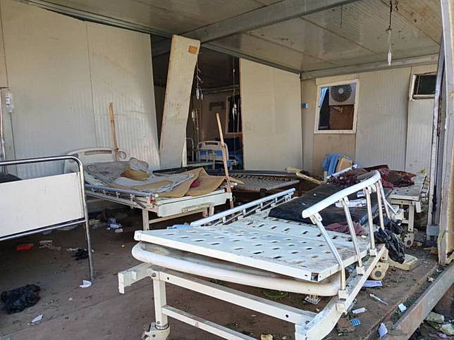 This photo taken with a mobile phone on Dec. 13, 2024 shows a view of Saudi Hospital after a missile attack in El Fasher, the capital city of North Darfur State in western Sudan. (Sudan's North Darfur State Ministry of Health/Handout via Xinhua)