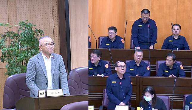 桃園市議員徐玉樹為民防、義警及守望相助隊員請命。圖：國民黨桃園市黨部提供