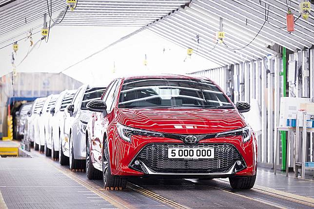 Corolla持續創造新紀錄！Toyota海外首座Hybrid生產基地第500萬輛新車下線