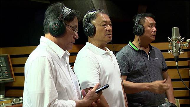 中職球星陳義信、黃平洋、謝長亨和康明杉在520就職典禮擔任國歌領唱人。圖／台視新聞