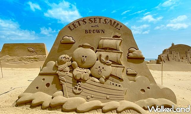2024福隆沙雕季！國際沙雕藝術季「LINE FRIENDS夏日明星派對」5/31開展，熊大、兔兔主題沙雕搶先看。 | WalkerLand 窩客島|  LINE TODAY