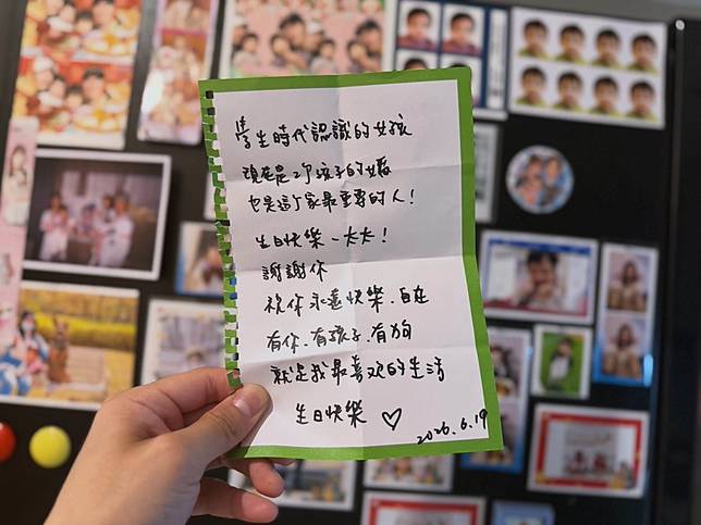 李國毅曬手寫信告白愛妻。（圖／翻攝自李國毅臉書）