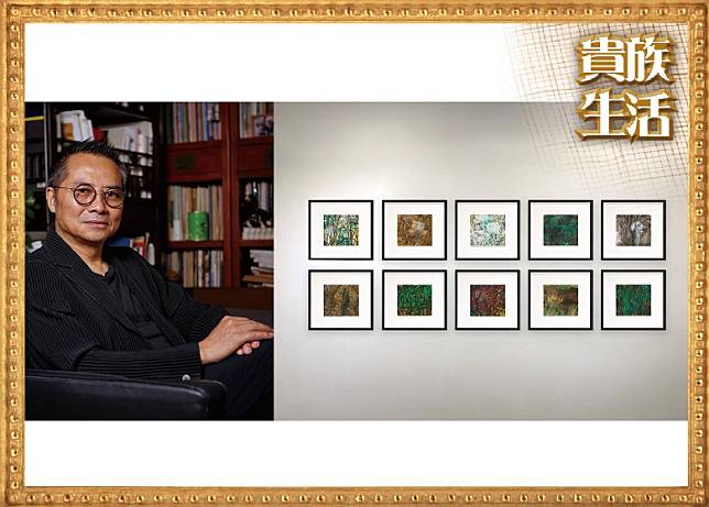 林天行擅於在東方美學之中融入西方繪畫的層次及色彩，是次展覽帶來一系列以描繪菖蒲為主體的水墨畫作品。（互聯網）